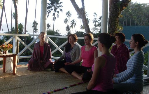 ladies on a health retreat